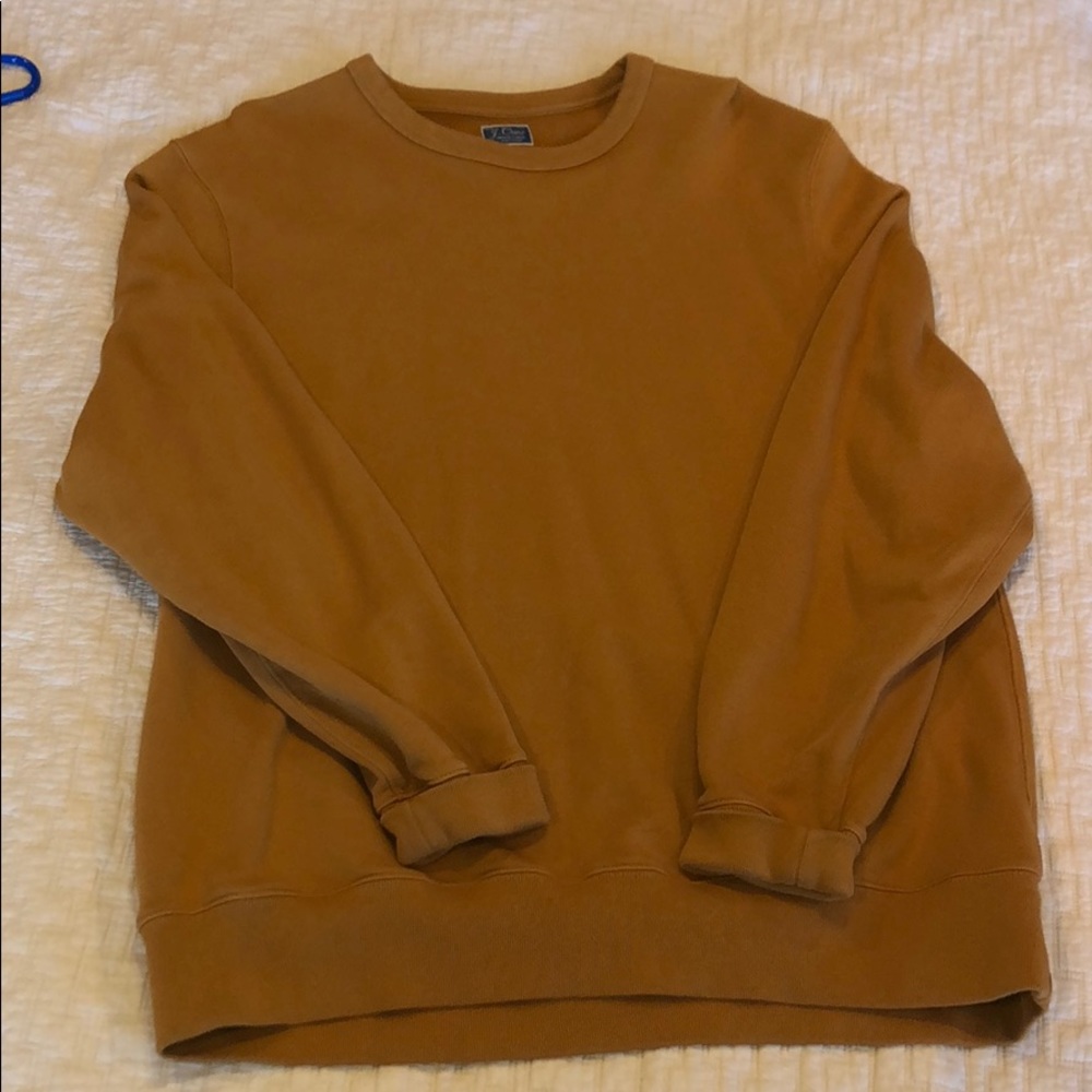 J Crew Mustard Vintage Fleece XL